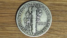 SUA USA - moneda de colectie argint - 10 cents / Mercury dime 1936 -stare f buna