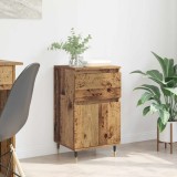 vidaXL Bufet Lemn Vechi 40 x 35 x 70 cm Lemn Ingineresc și Fier 881750