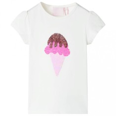 Tricou pentru copii, crem ecru, 104