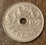 C50 - Moneda foarte veche - Norvegia - 1 koroana - 2000