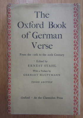 The Oxford Book of German Verse 1967 foto