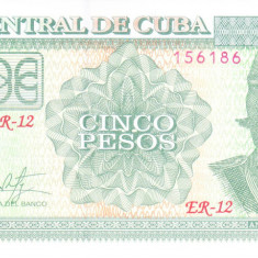 Bancnota Cuba 5 Pesos 2019 - P116 UNC