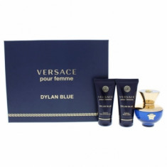 Seturi Femei, Versace Dylan Blue Apa de Parfum 50 ml + Lotiune de corp 50 ml + Gel de du? 50 ml, 50 + 50 + 50ml foto