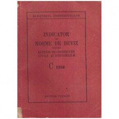 Indicator de norme de deviz pentru lucrari de constructii civile si industriale C 1956 foto