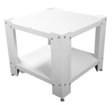 Piedestal pentru Masina de Spalat / Uscator, Roller 00801, Sarcina Maxima 150KG, 60 x 60, Otel Galvanizat, Alb