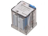 Releu Electromagnetic 3PDT 220VDC 30A cu Soclu, Finder