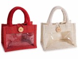 Cumpara ieftin Set 8 gentute cadouri iuta multicolora cm18x11x23H