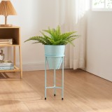Blumenst&auml;nder Asten 40,5x16 cm Hellblau [en.casa] HausGarden Leisure