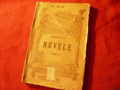 Sienkiewicz - Nuvele BPT 794-794bis , 192 pag ,trad. Willy Ghul foto