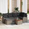 vidaXL Set de canapele pentru grădină 7 pcs Gri Rattan poli 3347601