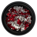 Cumpara ieftin Foita Unghii LUXORISE - Unique Red &amp; Silver #08