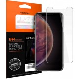 Folie Protectie Ecran Spigen pentru Apple iPhone XR, Sticla securizata, 9H 064GL24527