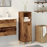 VidaXL Dulap de baie, lemn vechi, 30x30x100 cm, lemn prelucrat