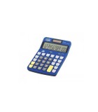 Calculator de birou EC 3775 12 digit baterie +solar albastru Trevi