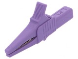 Bornă crocodil 32A 1kVDC violet 20mm