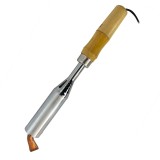 Pistol de Lipit Profesional 300W, Letcon cu Maner Lemn, Varf Indoit, Alimentare 220V, Cablu 1m