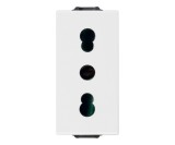 Priza standard italian 1M 16A Vimar Neve alb 09203