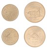 NEPAL █ SET DE MONEDE █ 1 + 2 Rupees █ 2066 (2009) █ KM-1204-1188 █ UNC, Europa