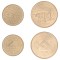 NEPAL █ SET DE MONEDE █ 1 + 2 Rupees █ 2066 (2009) █ KM-1204-1188 █ UNC