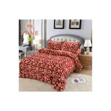 Lenjerie Cocolino 4 Piese cu Model, pentru Pat Dublu - FNE21