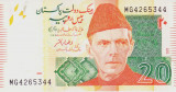 Bancnota Pakistan 20 Rupii 2022 - P55 UNC