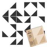 Șablon de plastic reutilizabil pentru țiglă (3 buc) // GOUVEIA - 30x30cm