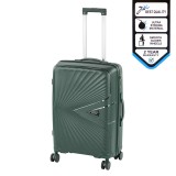 TraveLux Endure valiză medie cu capac dur 68x45x25 cm verde &icirc;nchis