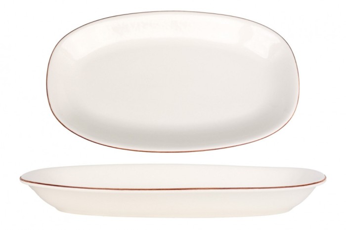 Bonna Placa de service - Retro - Por&Aring;&pound;elan - 34x19 cm - set de 2