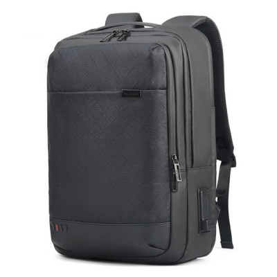 Rucsac laptop Business-Travel Arctic Hunter, impermeabil, port USB, 15.6&amp;Prime;, negru, model AHB328 foto