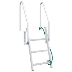 Scară de doc Altele Manual Argintiu 58 x 77 x 144 cm Aluminiu
