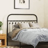 Gossi tablie de pat metalica, negru, 107 cm