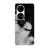 Husa compatibila cu Huawei Nova Y70 model Black&amp;amp;White, Silicon, TPU, Viceversa, Transparent, Carcasa