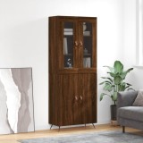 VidaXL Dulap &icirc;nalt, stejar maro, 69,5x34x180 cm, lemn compozit