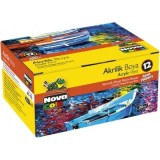 Culori acrilice, 12 x 30 ml, Nova Color NC-179