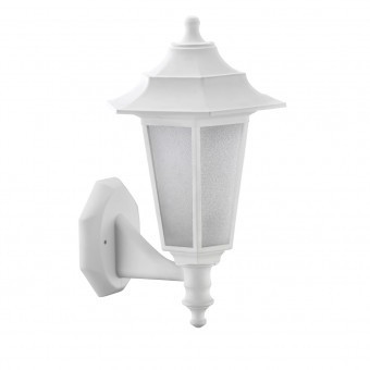 Lampa de iluminat exterior tip felinar, Horoz Begonya-2, Alb, IP44, Anti-Shock foto