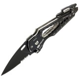 Briceag Multifunctional True Utility Smartknife, Otel 420 Black Oxide, Lama 5.5cm, 15 functii, Negru, Vanatoare/Camping/Pescuit