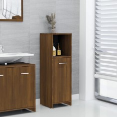 vidaXL Dulap de baie, stejar maro, 30x30x95 cm, lemn compozit 825839