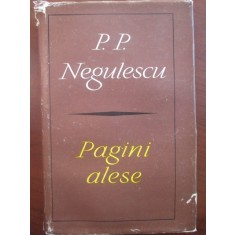 Pagini alese- P. P. Negulescu