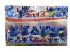 Set 6 Figurine Stitch Plastic Multicolor 5cm, Jucarie Copii 3+ Ani, Breloc