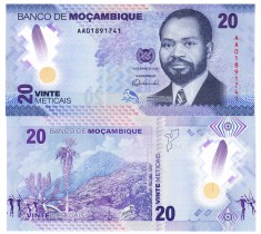 Mozambic 20 Meticais 2024 P-155 Polimer UNC