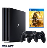 Consola Sony Playstation 4 Pro Ps4 1tb + Doua Controllere + Mortal Kombat 11 PlayStation 4, Second-Hand