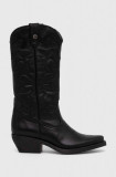 Cumpara ieftin Steve Madden cizme de piele Wishley femei, culoarea negru, cu toc drept, SM11003071