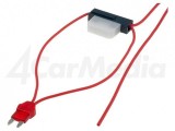 Splitter auto ATM 8A siguranta mini x1 0.75mm2 culoare rosu 4CarMedia