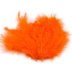 Set 20 pene decorative strut, lungime 9-16 cm, Portocaliu