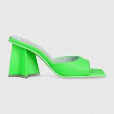 Chiara Ferragni papuci CF3132_041 femei, culoarea verde, cu toc drept, CF STAR HEEL 85