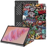 Husa tableta pentru lenovo tab plus - microfibra, auto sleep/wake, protectie antisoc, urban vibe