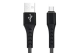CABLU DATE INCARCARE FISH FAST CHARGE 3.0 USB LA TYPE-C 1M 3A NEGRU