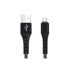 CABLU DATE INCARCARE FISH FAST CHARGE 3.0 USB LA TYPE-C 1M 3A NEGRU