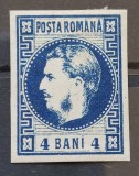 Romania 1868 - Carol l cu Favoriti,semnat Heimbuchler,Lp.23b