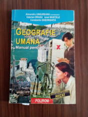 Geografie umana - Manual pentru clasa a X-a foto